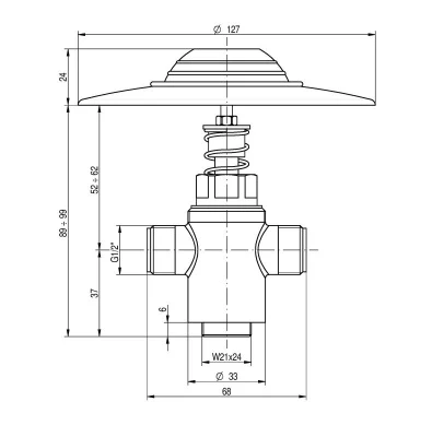 Hart Commercial Push Button Foot Tap | Floor Fitted Concealed Tap 4 Hart Commercial Push Button Foot Tap | Floor Fitted Concealed Tap - Image 2