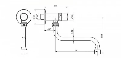 Monolith Swivel Spout Wall Tap 4 Monolith Swivel Spout Wall Tap - Image 2