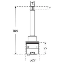 2 Way Shower Diverter Cartridge -Bathroom Products Shop mv torbd a2