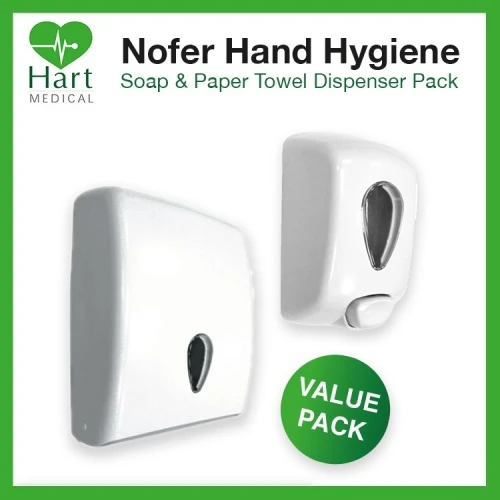 Nofer Soap & Towel Dispenser Pack 3 Nofer Soap & Towel Dispenser Pack