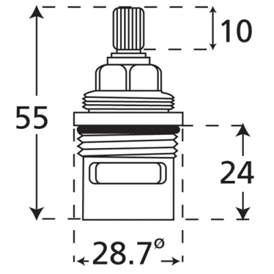 Unknown Replacement 3/4" BSP Quarter Turn Bath Tap Valves 5 Unknown Replacement 3/4" BSP Quarter Turn Bath Tap Valves - Image 3
