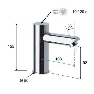 Tempor Touch Minimalist Electronic Tap 4 Tempor Touch Minimalist Electronic Tap - Image 2