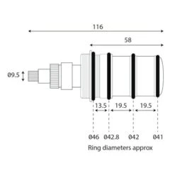 Unknown Universal 4 Seal Thermostatic Shower Cartridge -Bathroom Products Shop sol20compatible20thermostatic20cartridge 32