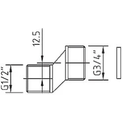 Unknown Adjustable Wall Fixings -Bathroom Products Shop spares wallfixing2
