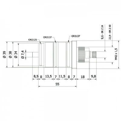 Unknown Thermo 3/4" (40mm) Large Body Thermostatic Cartridge 4 Unknown Thermo 3/4" (40mm) Large Body Thermostatic Cartridge - Image 2